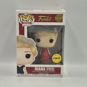 Funko Pop! Royals Diana (Princess of Wales) Vinyl Figure - Red Gown (Chase)